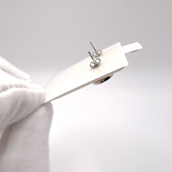 Sterling Silver Moon & Star Earrings - Picture 6 of 14